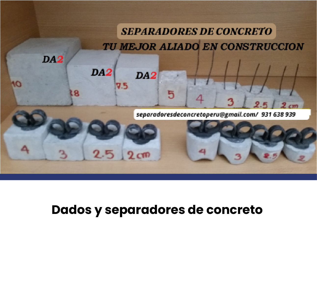Imagen del producto Separador de concreto 